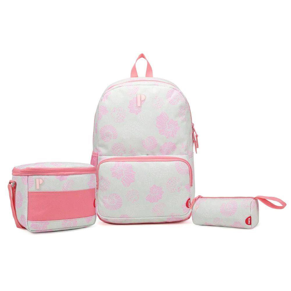 PACK MOCHILA PORTA MARACAY MERMAID 3 PIEZAS MOCHILA LONCHERA CARTUCHERA
