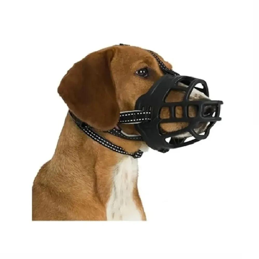 Bozal de Silicona flexible para Perros Talla 1 Color Negro