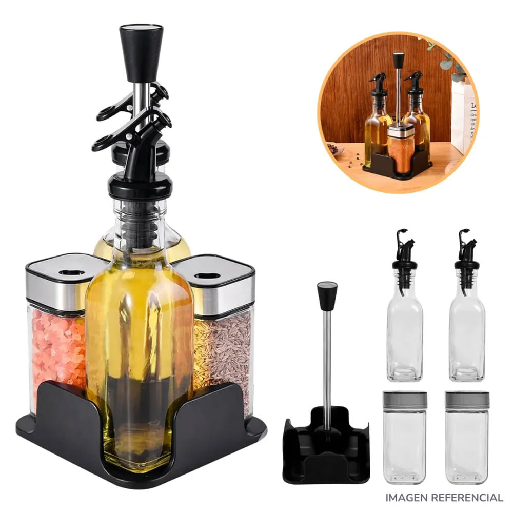 SET CONDIMENTERO Y ACEITERO PARA COCINA