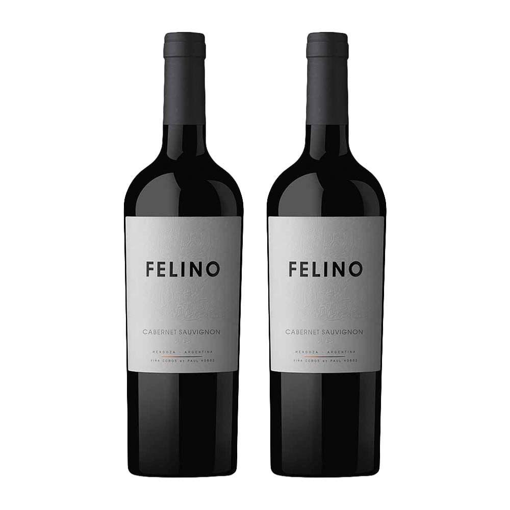Pack Vino Tinto VIÑA COBOS Felino Cabernet Sauvignon Botella 750ml Paquete 2un