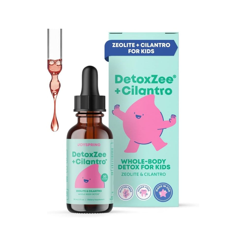 Detox infantil con Zeolita y Cilantro  Gotas naturales para apoyo digestivo