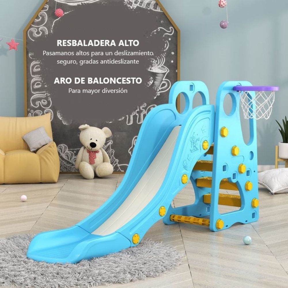 Resbaladera alta celeste