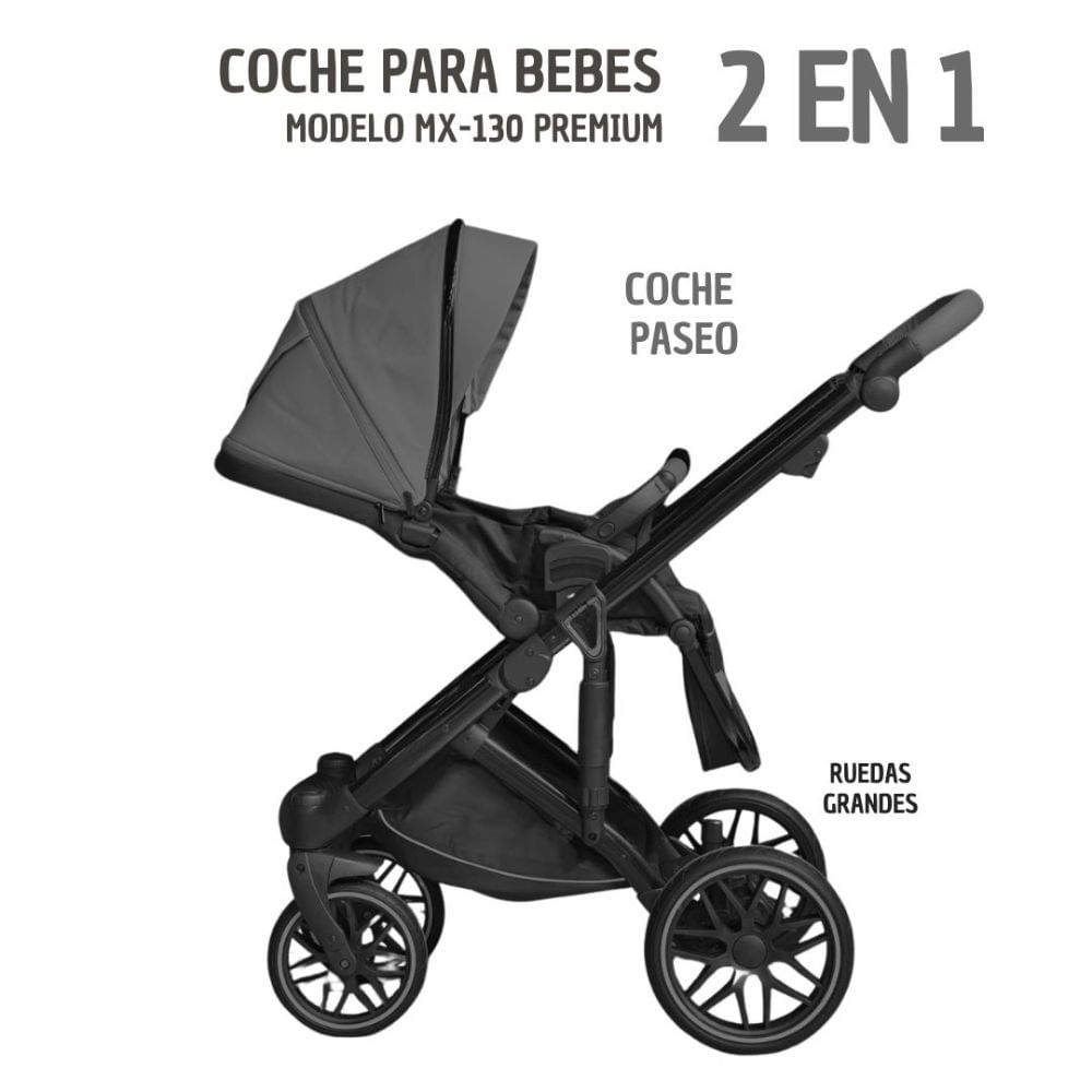 Coche MX-130 - 2 EN 1 Negro