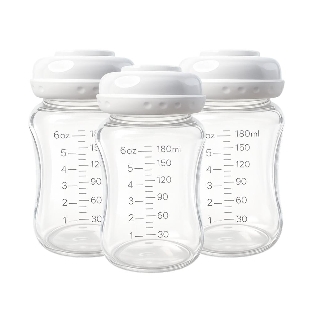 Set de 3 Frascos Recolectores 180ml para Leche Materna