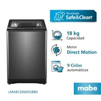 Lavadora Automática Mabe LMA8120WDGBB0 18kg Gris