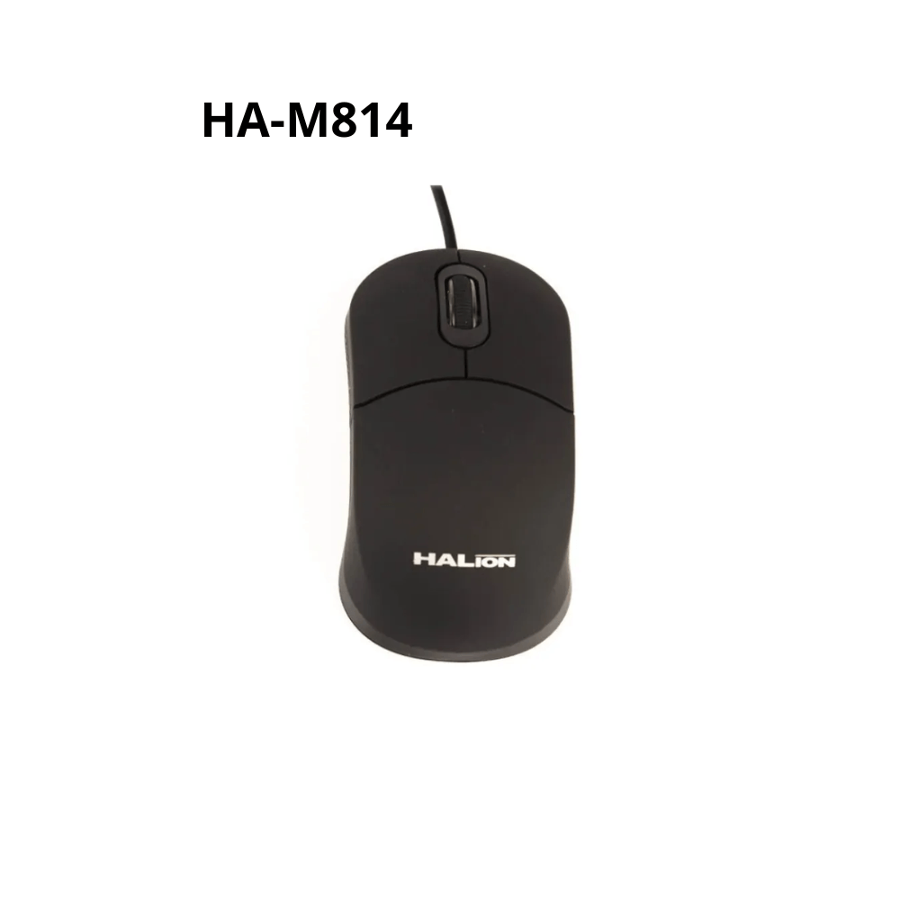 Mouse Halion HA-M814 alámbrico 1000DPI Negro