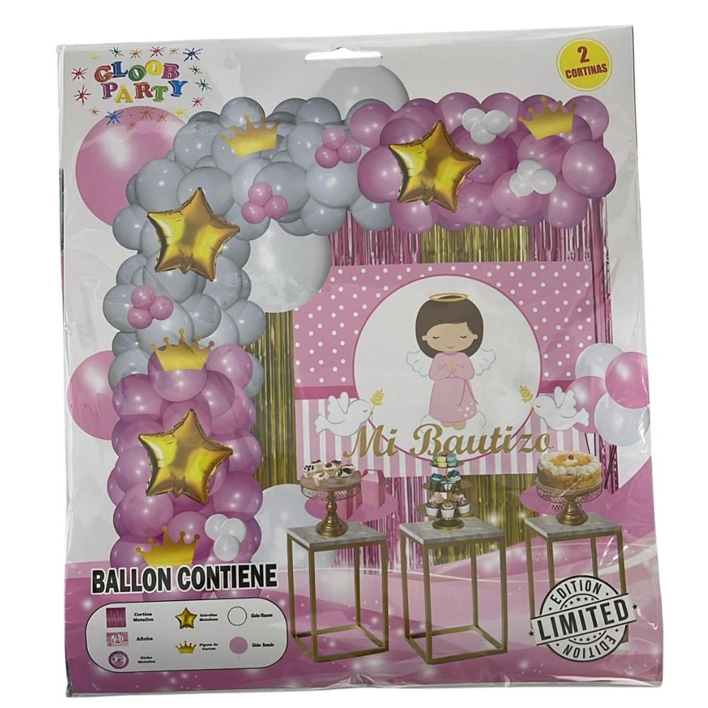 Globos Bouquet Mi Bautizo Niña