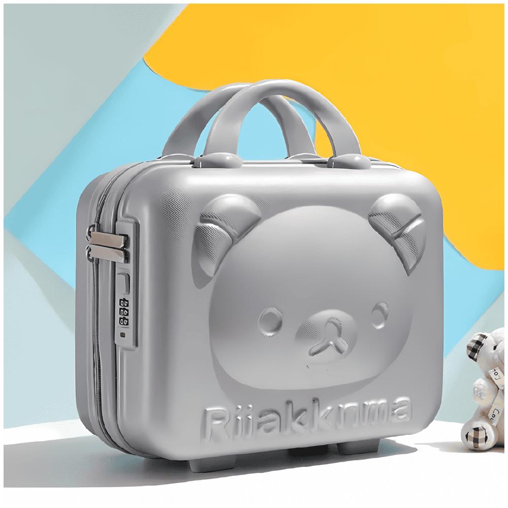Mini Maleta con Clave Kawaii Multiusos - Gris