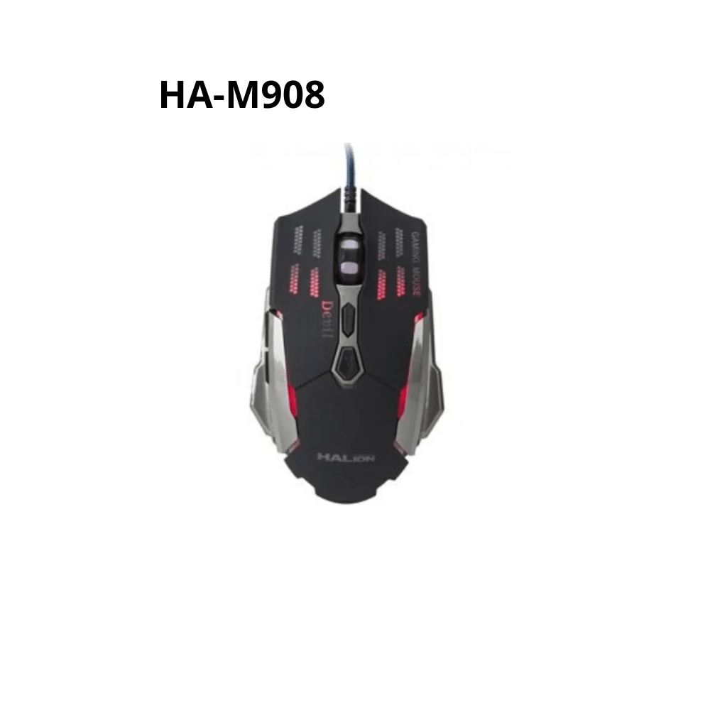 Mouse HALION HA-M908 DEVIL 2400 DPI Negro