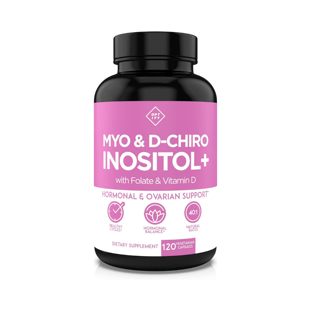 Myo Inositol y D-Chiro Inositol Optify con Folato y Vitamina D 120 Cápsulas