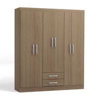 Ropero Cali 6 Puertas 2 Cajones 2 Repisas MDP Nature Orange