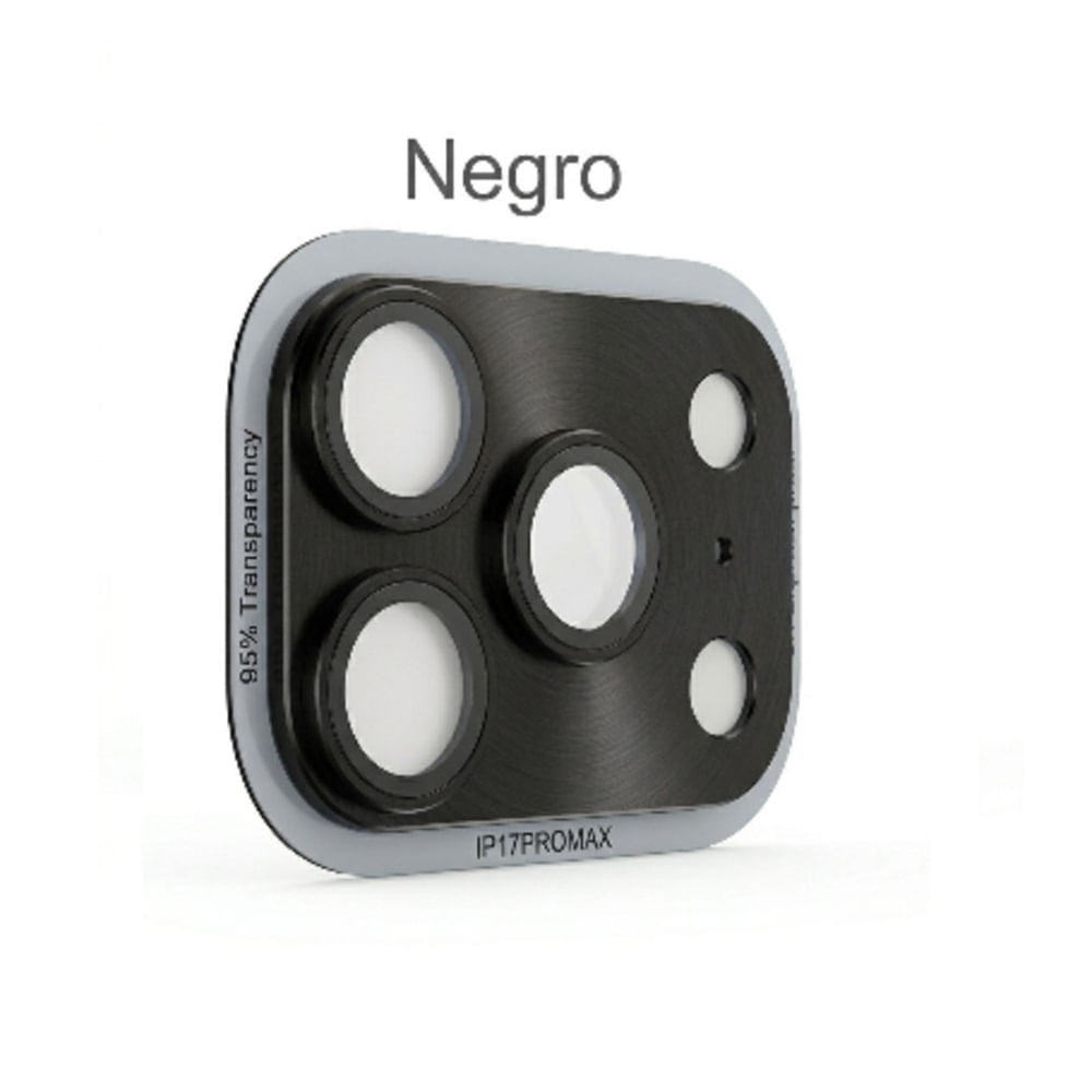 Micas Protector de Camara para Iphone 17 Pro Max - NEGRO