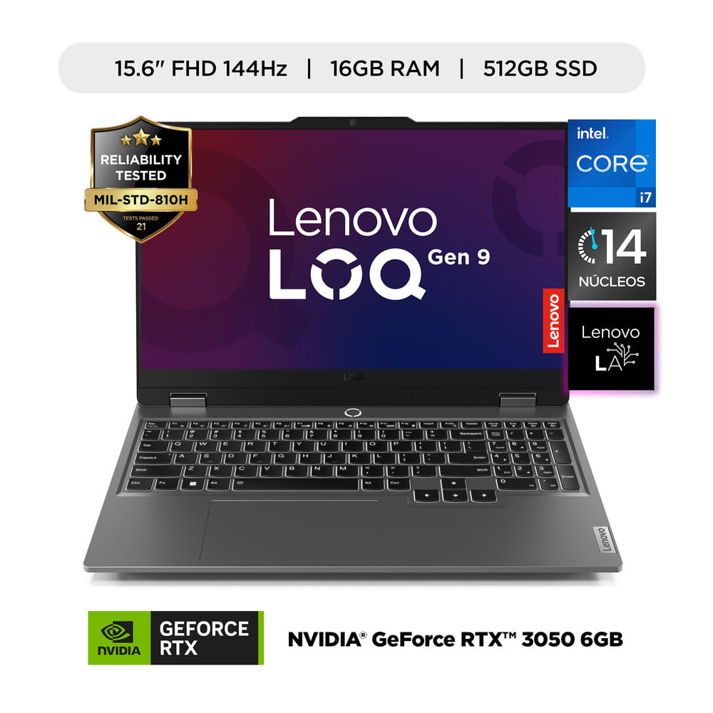 Laptop Lenovo Core i7 16GB 15.6 512GB