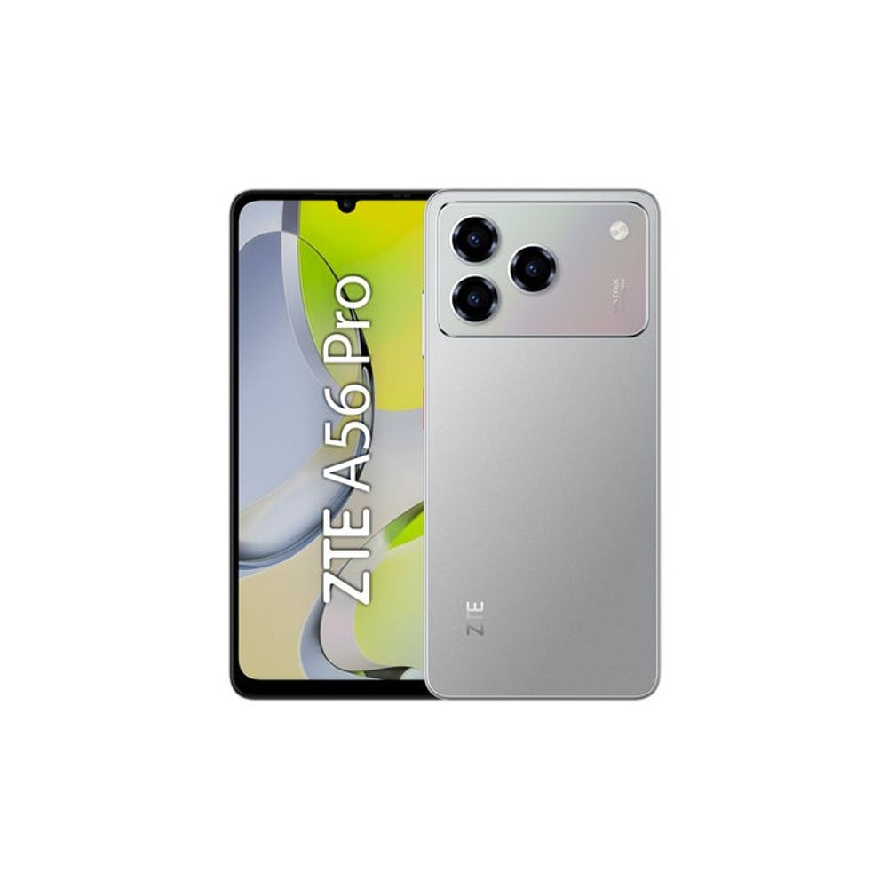 Celular 4G ZTE A56 Pro 128GB 4GB RAM 4GB Virtual 50MP Gris