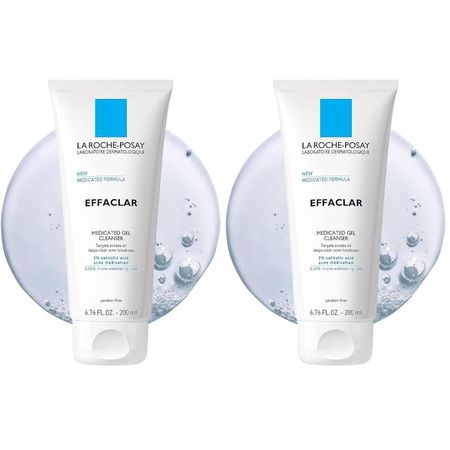 PACK 2 LA ROCHE-POSAY EFFACLAR GEL LIMPIADOR MEDICADO ÁCIDO SALICÍLICO 2% 6.7 OZ / 200 ML