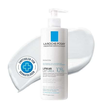 LOCIÓN CORPORAL SUAVIZANTE UREA 10% LIPIKAR LA ROCHE-POSAY 13.5 OZ / 400 ML