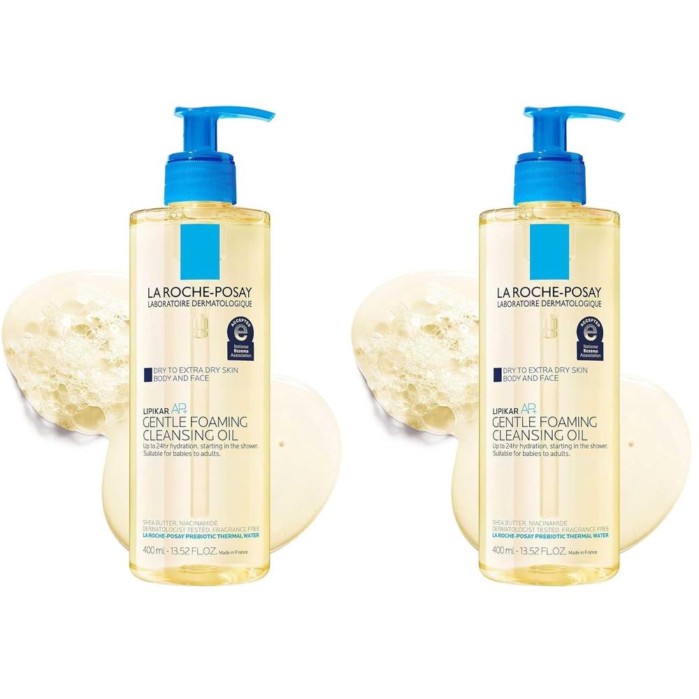 PACK 2 LA ROCHE-POSAY LIPIKAR AP+ ACEITE LIMPIADOR ESPUMOSO 13.5 OZ / 400 ML