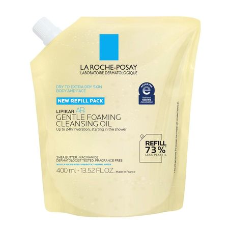 ACEITE LIMPIADOR ESPUMOSO REFILL LIPIKAR AP+ LA ROCHE-POSAY 13.5 OZ / 400 ML