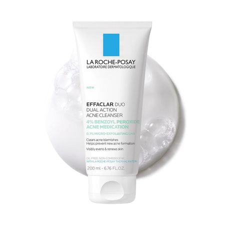 GEL LIMPIADOR ANTIACNÉ PERÓXIDO DE BENZOILO 4% EFFACLAR LA ROCHE-POSAY 6.7 OZ / 200 ML