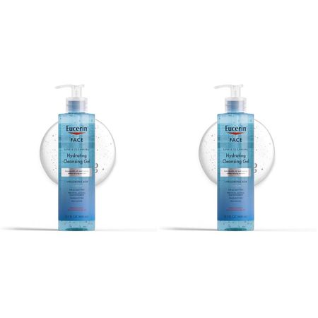 PACK 2 EUCERIN GEL LIMPIADOR FACIAL HIDRATANTE 13.5 FL OZ / 400 ML
