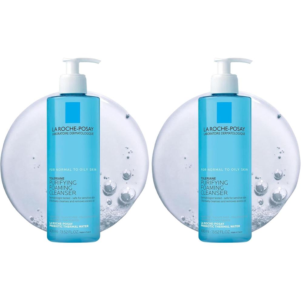 PACK 2 LA ROCHE-POSAY TOLERIANE LIMPIADOR FACIAL PURIFICANTE 13.5 OZ / 400 ML