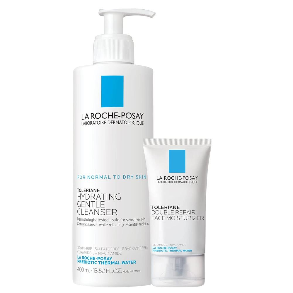 KIT LIMPIADOR FACIAL 400 ML+ CREMA FACIAL DOUBLE REPAIR LA ROCHE-POSAY 50 ML