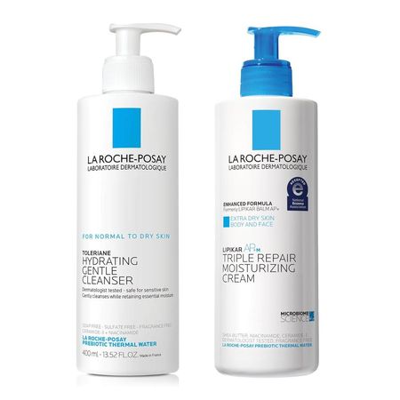 SET LA ROCHE-POSAY LIPIKAR AP+M CREMA CORPORAL TRIPLE REPAIR 400 ML + TOLERAINE LIMPIADOR 100 ML