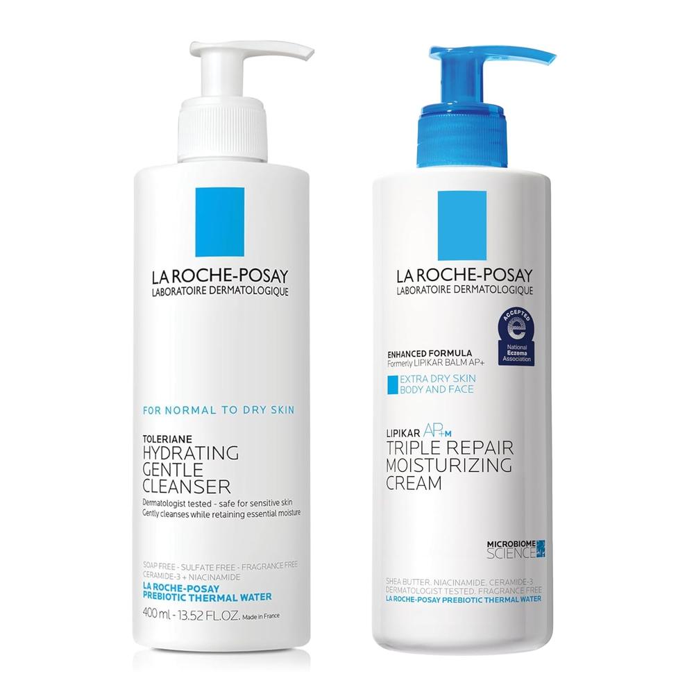 SET LA ROCHE-POSAY LIPIKAR AP+M CREMA CORPORAL TRIPLE REPAIR 400 ML + TOLERAINE LIMPIADOR 100 ML