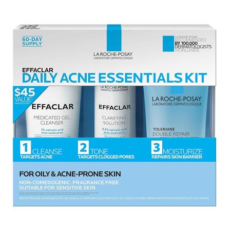SET LA ROCHE-POSAY EFFACLAR KIT TRATAMIENTO COMPLETO ANTIACNÉ 3 PZS