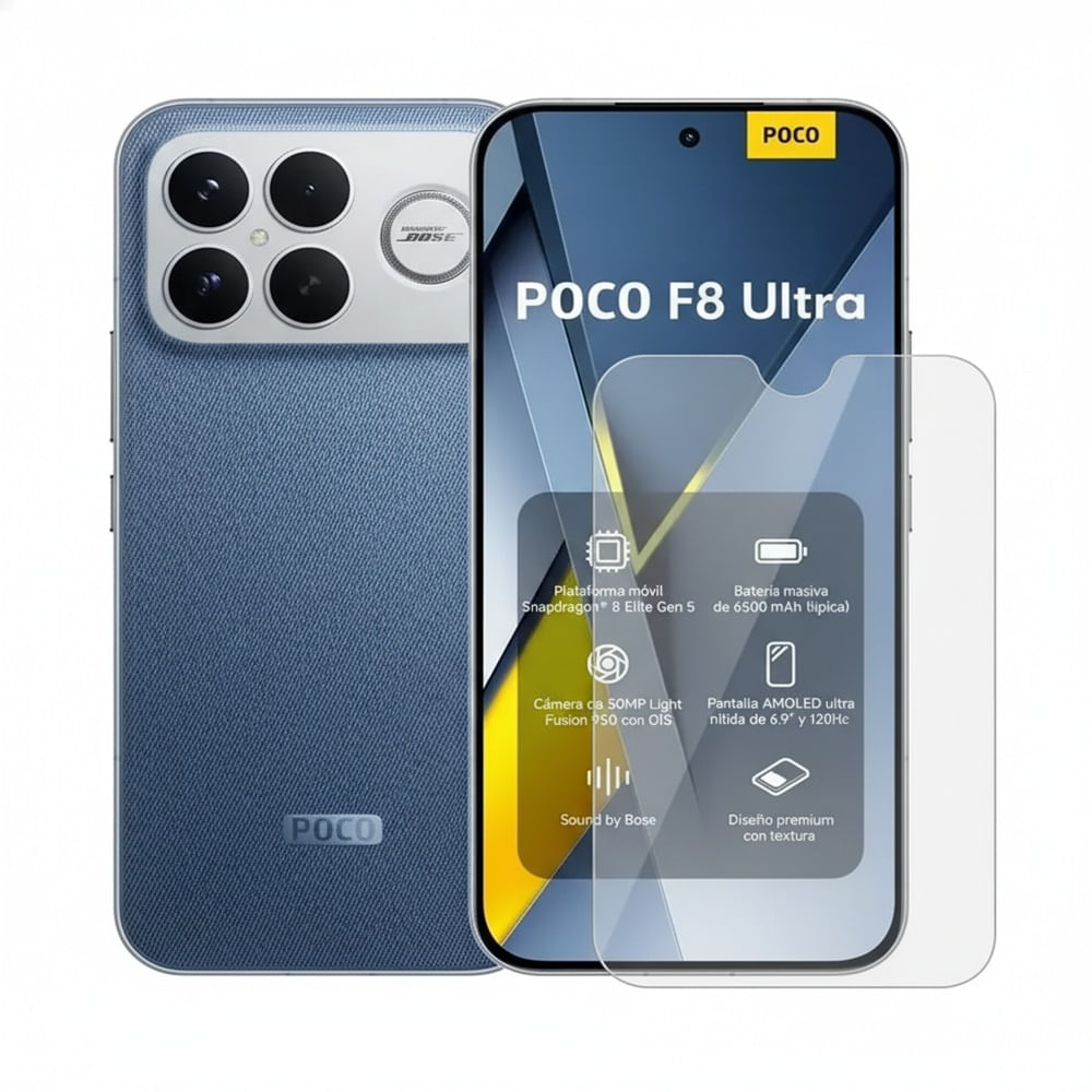 Xiaomi Poco F8 Ultra 16Gb Ram 512Gb Rom Azul con Mica Hidrogel REGISTRADO