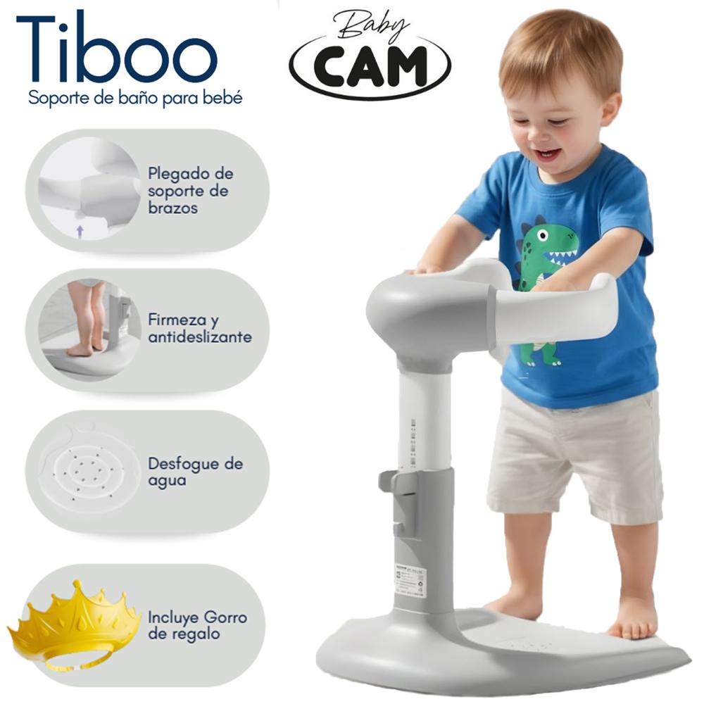 Soporte de Baños para Bebés TIBOO Edición Limitada Gray