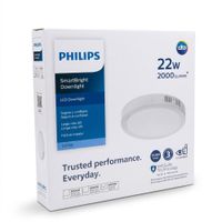 Panel LED Circular Para Adosar 22W Luz Fría o Blanca Philips 29.5 cm Diámetro
