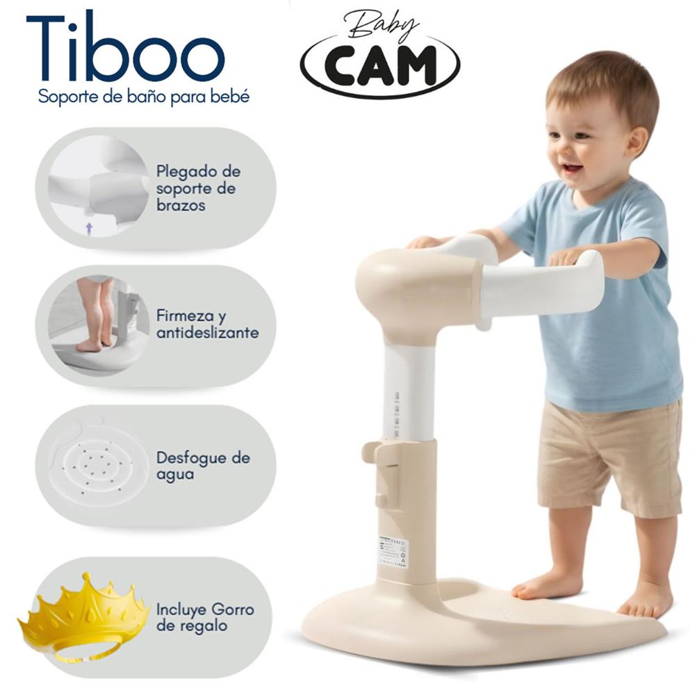 Soporte de Baños para Bebés TIBOO Edición Limitada Beige