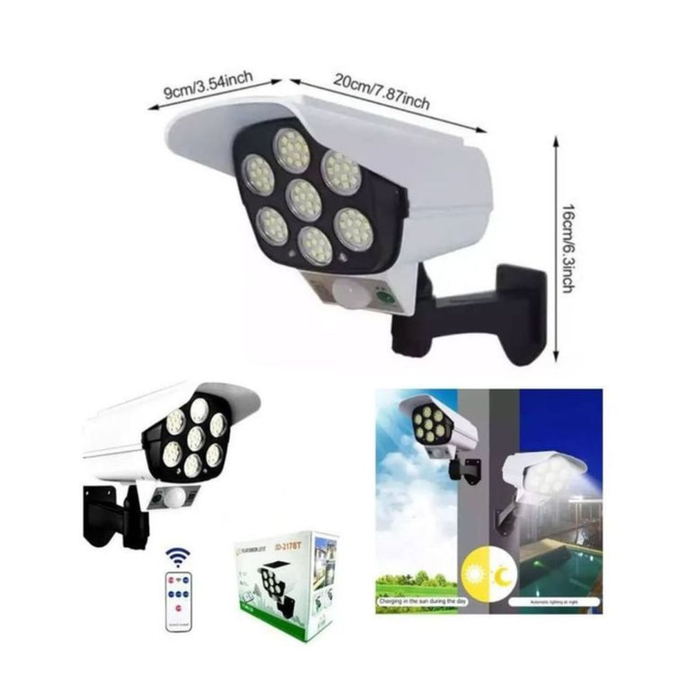 Foco Panel Solar con Sensor de Movimiento