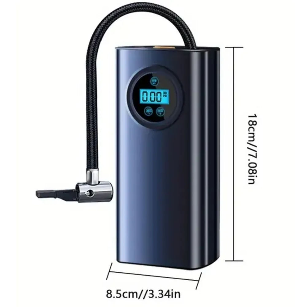 Compresor de Aire Inalámbrico con Pantalla Inflador Llanta