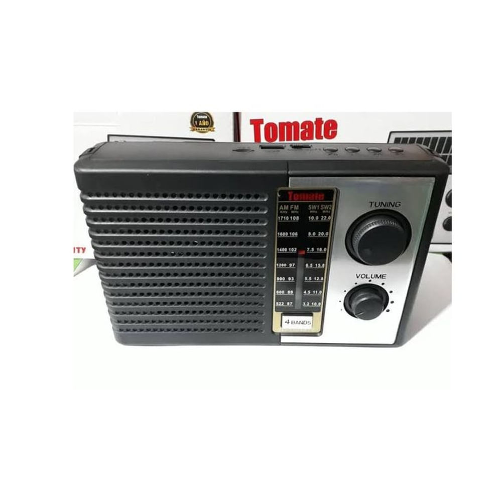 Radio Tomate Con Panel Solar Recargable