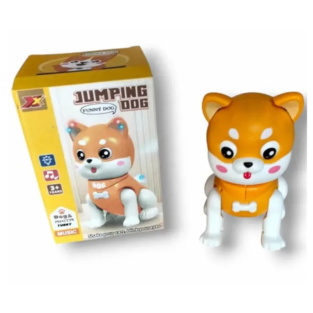 Juguete Perrito Akita Interactivo con luces y musical