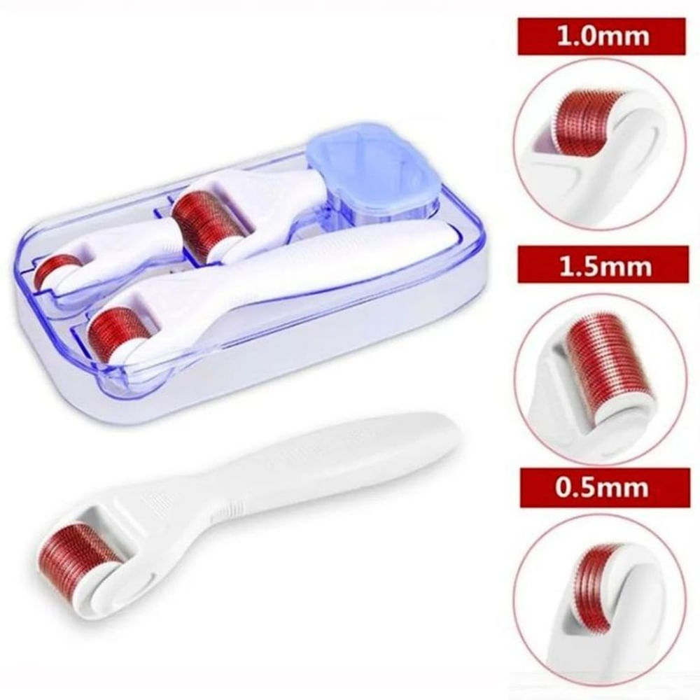 Derma Roller Rodillo de Mesoterapia 4 en 1