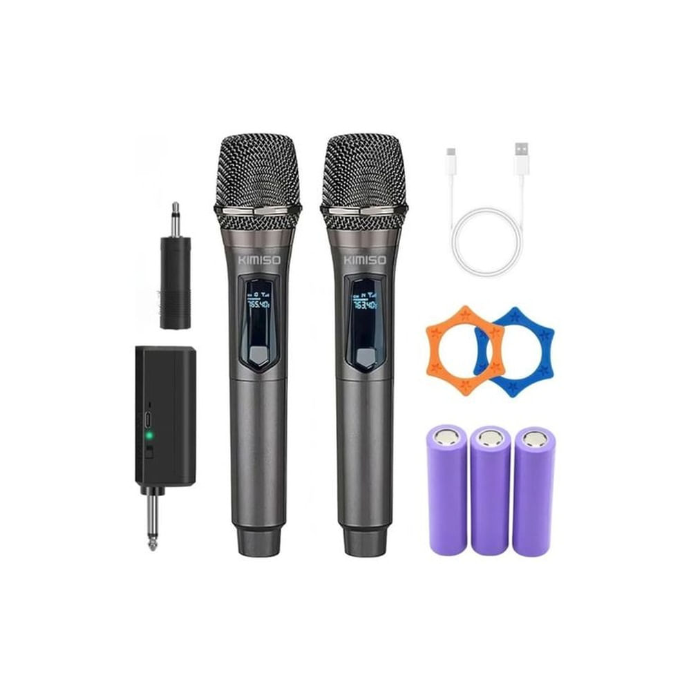 Pack De Dos Unidades De Micrófono Con Pantalla Led KIMISU