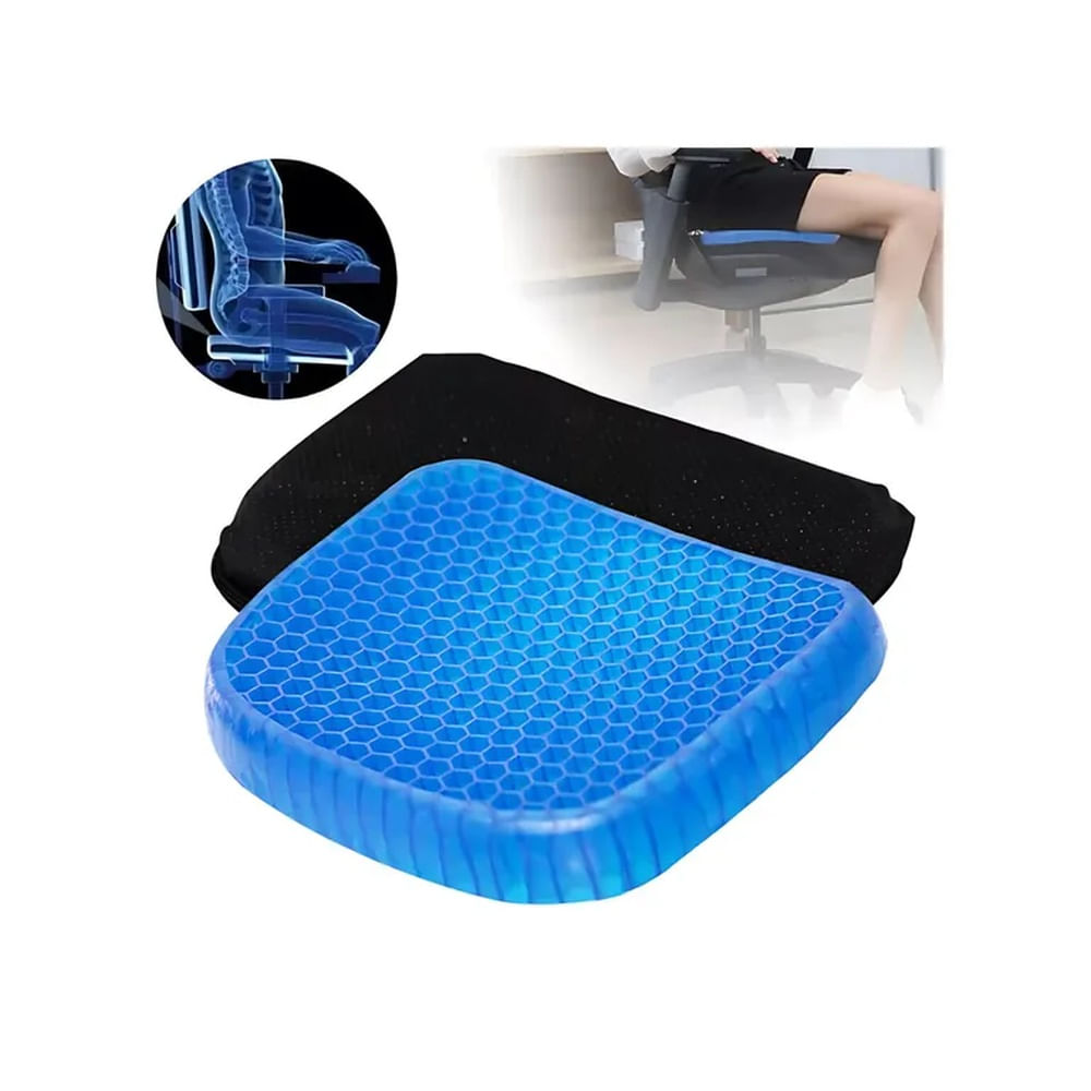 Asiento Cojin De Gel De 1000 gr Negro