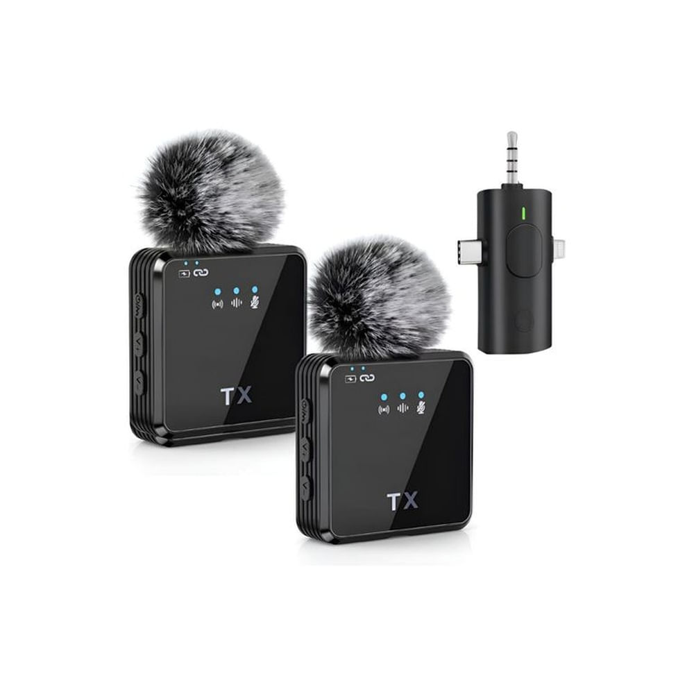 Micrófono De Cuello Inalámbrico 3 en 1 Solapero  F11-2