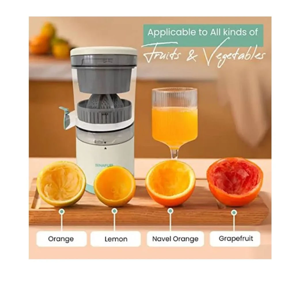 Exprimidor de Naranjas Cítricos         Eléctrico Portátil Recargable