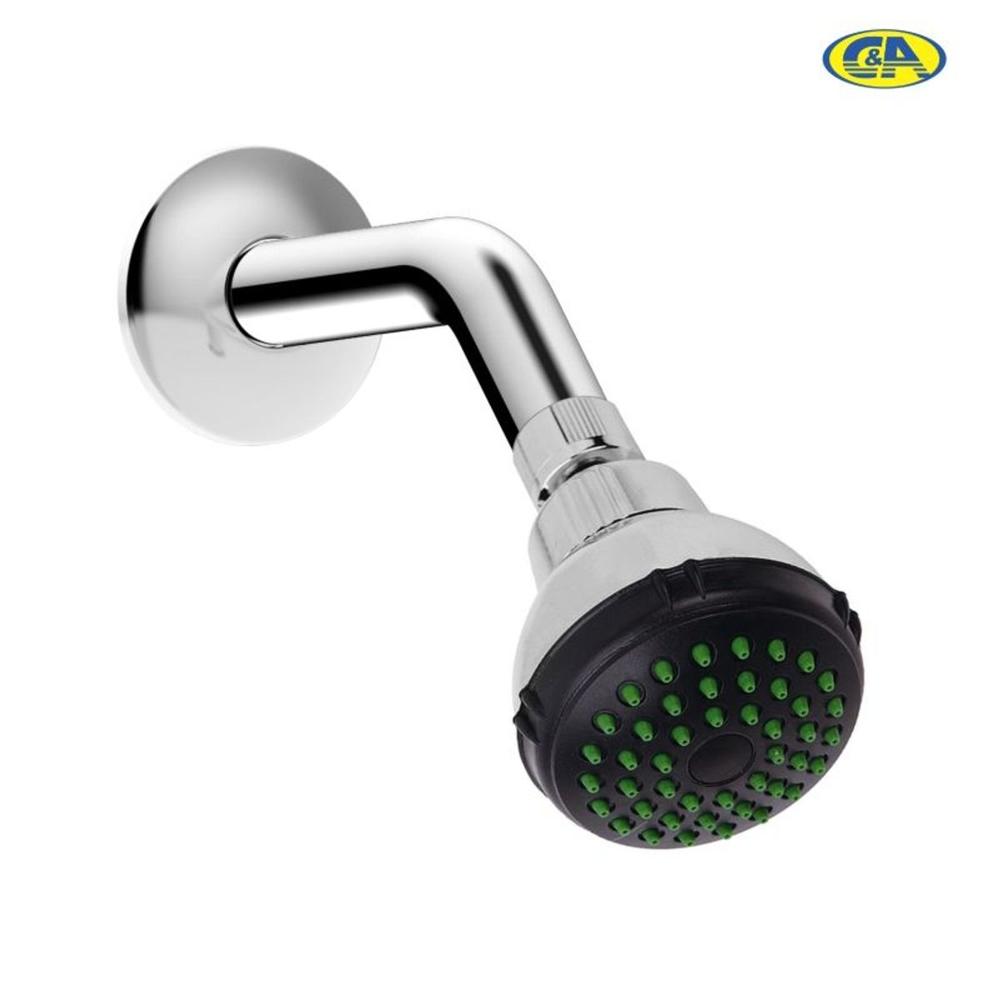 Cabeza de Ducha Cromada 70mm Brazo 17cm CyA