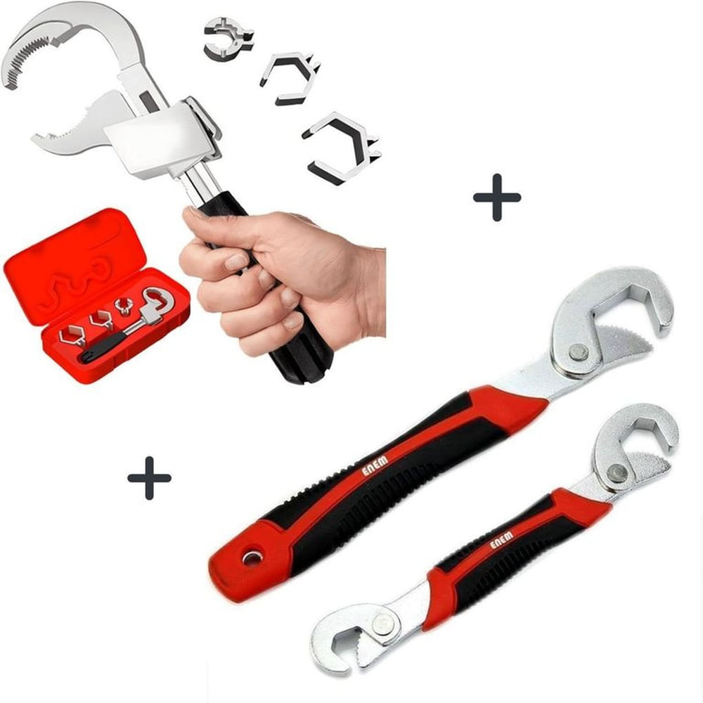 Set De Dos Llaves Francesas + Llave De Gasfiteria