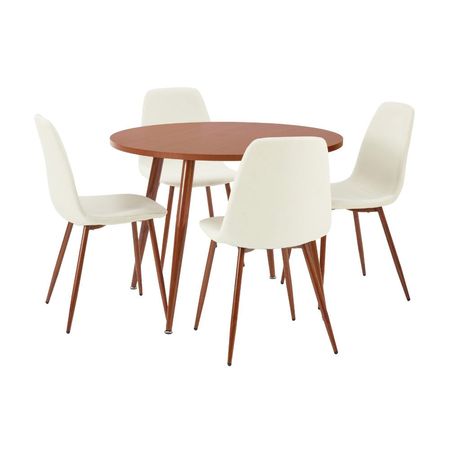 Juego de Comedor Orange Ibiza MDF Beige con 4 Sillas