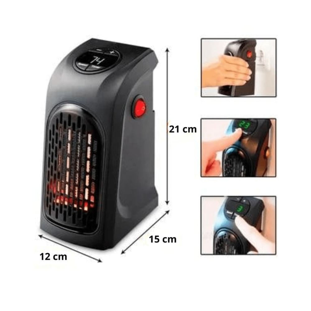 Calefactor Eléctrico Portátil de Pared