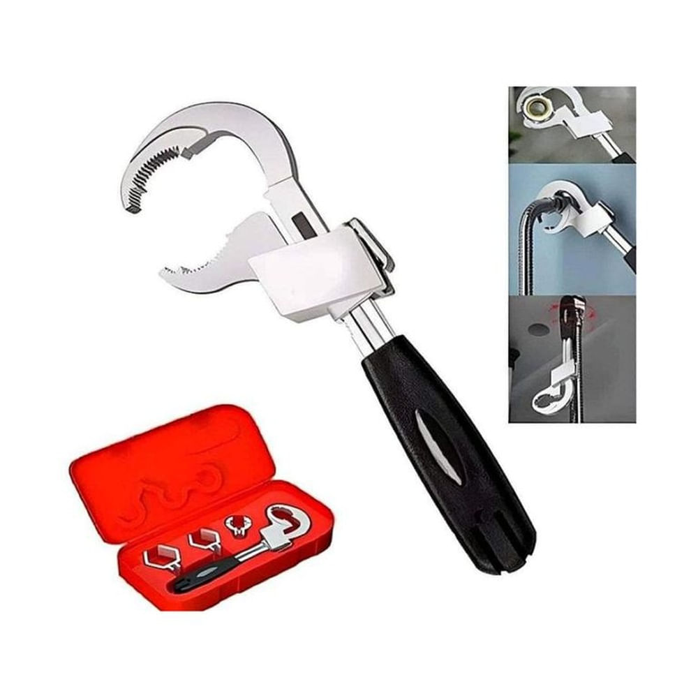 Llave De Gasfiteria + Set De Dados De 46 Piezas