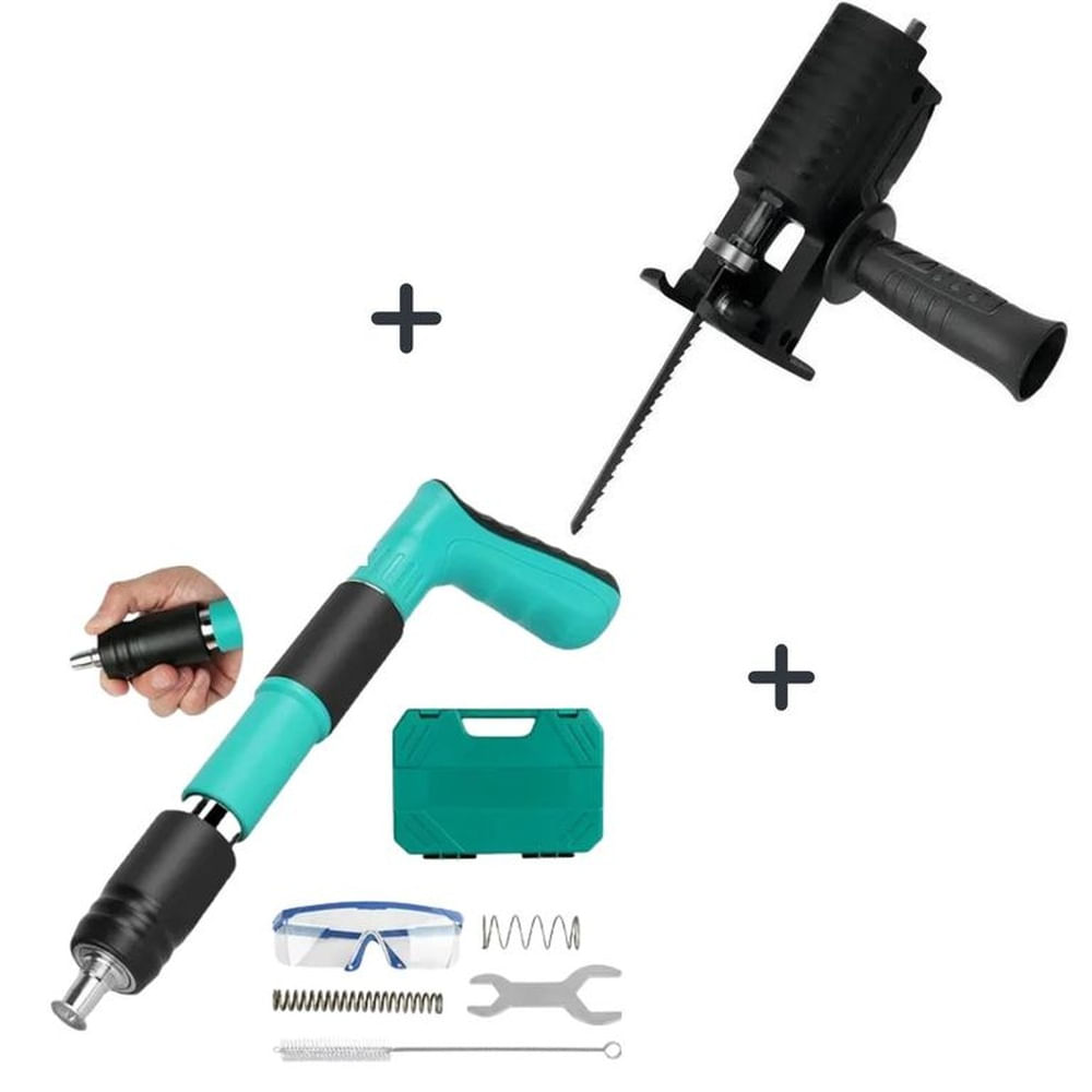 Pistola Fulminantes De Clavos + Adaptador De Sierra