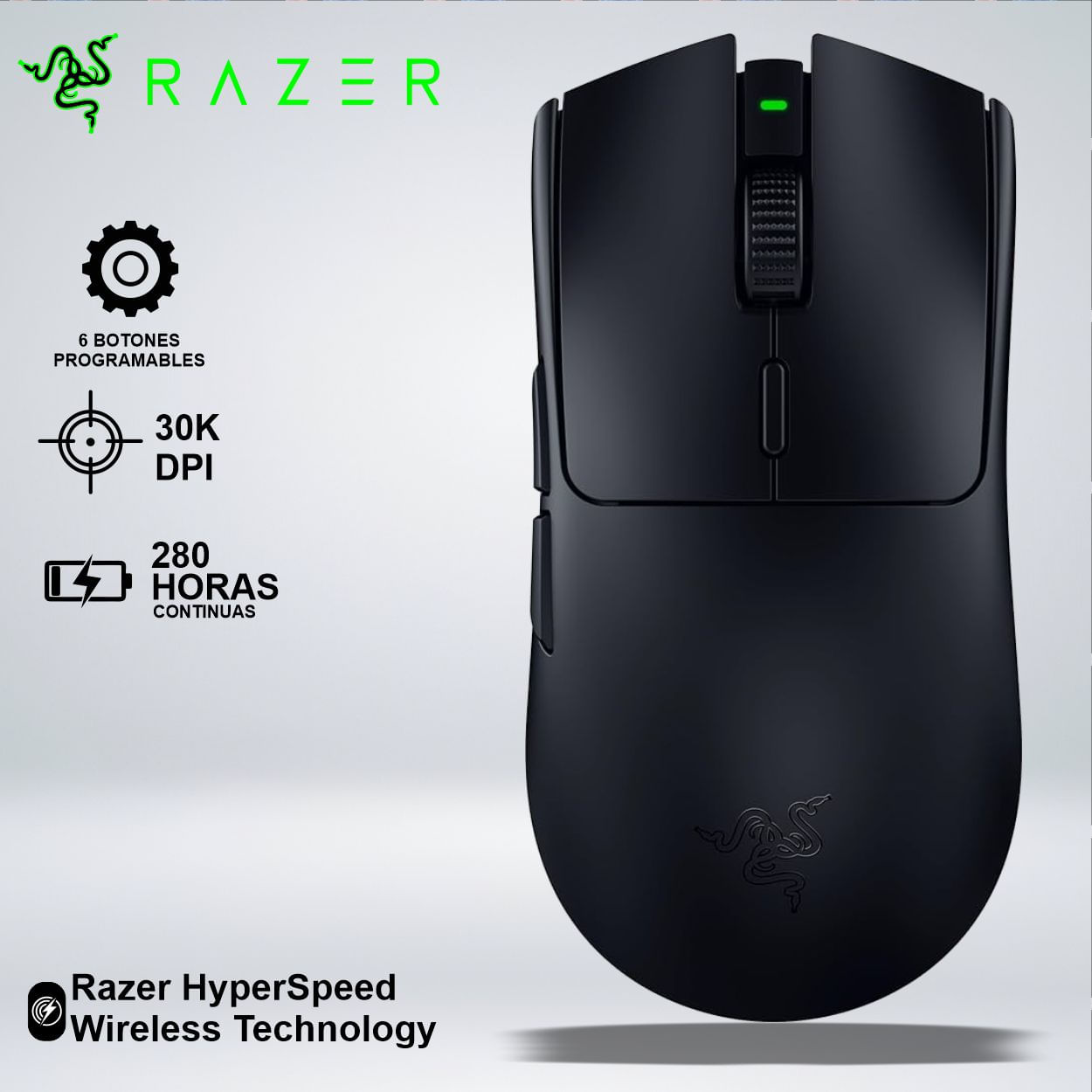 MOUSE GAMER RAZER VIPER V3 HYPERSPEED SENSOR 30KDPI dura 280 hrs