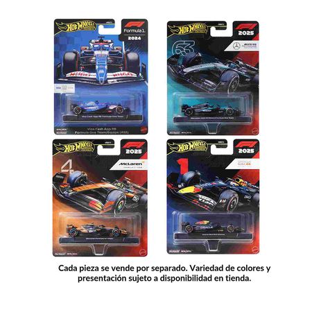 Auto de Carreras HOT WHEELS  Fórmula 1 Escala 1:64,